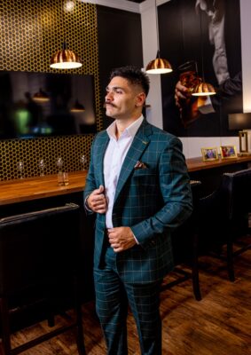 Light Taupe Tailored Fit Havana Suit