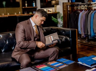 Mid Brown Tailored Fit Milano Suit