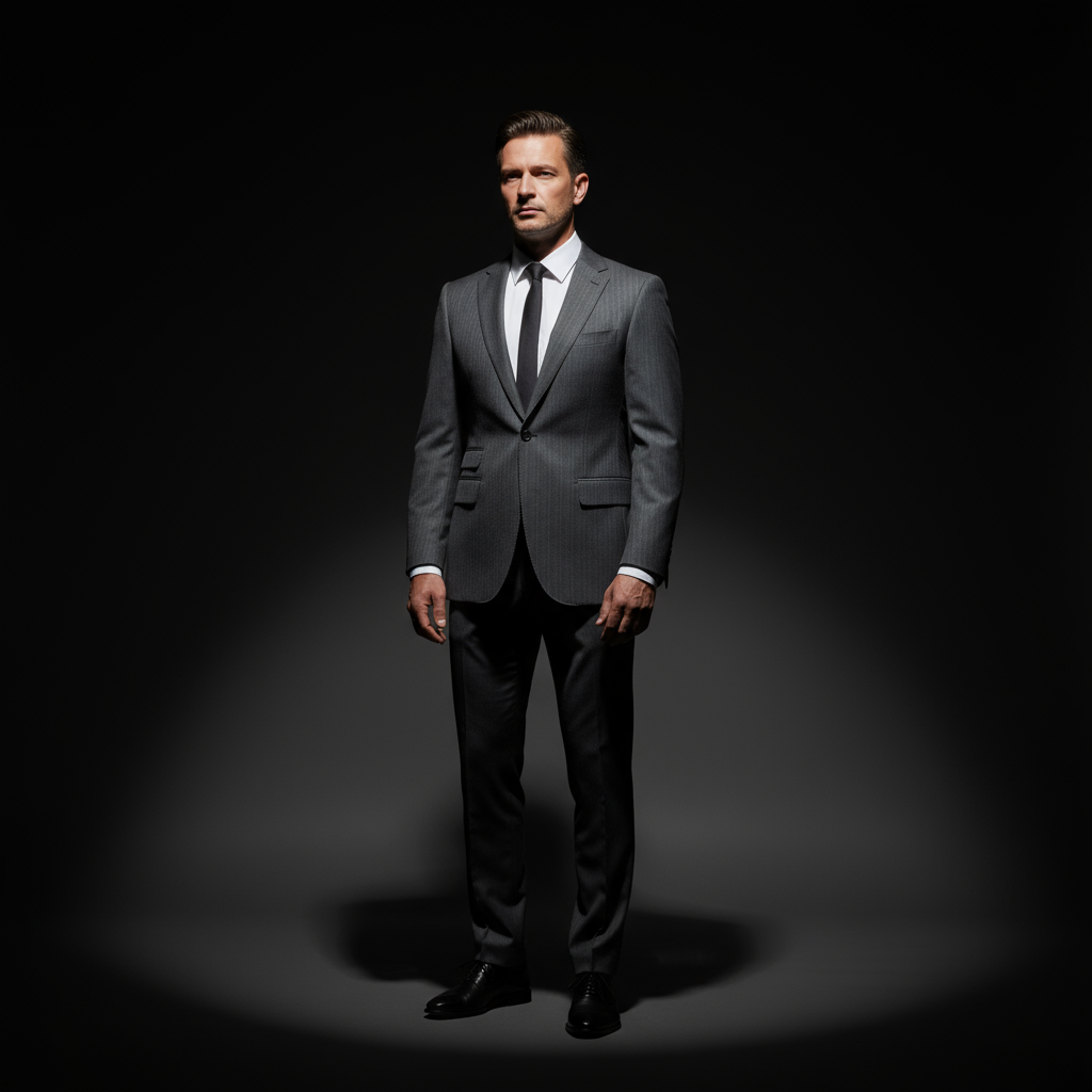 Mid Brown Herringbone Tailored Fit Milano Suit