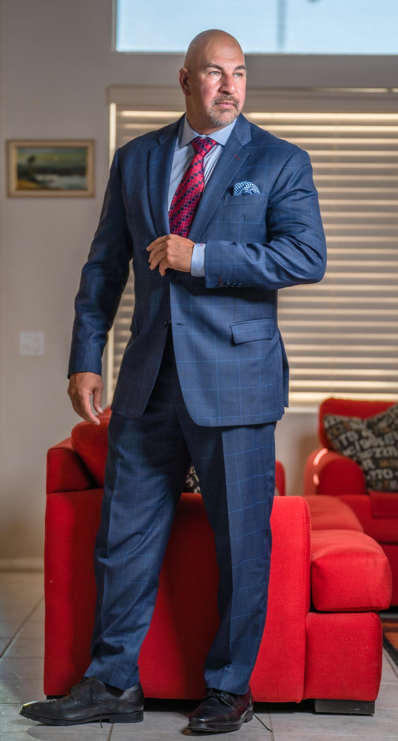 Navy Perennial Tailored Fit Havana Suit