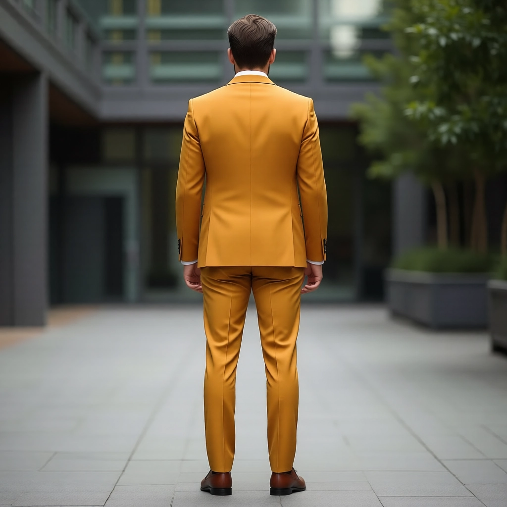 Bold Golden Yellow Three Piece Suit