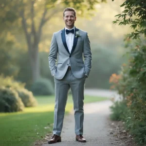 light-gray-groom-wedding-tuxedo